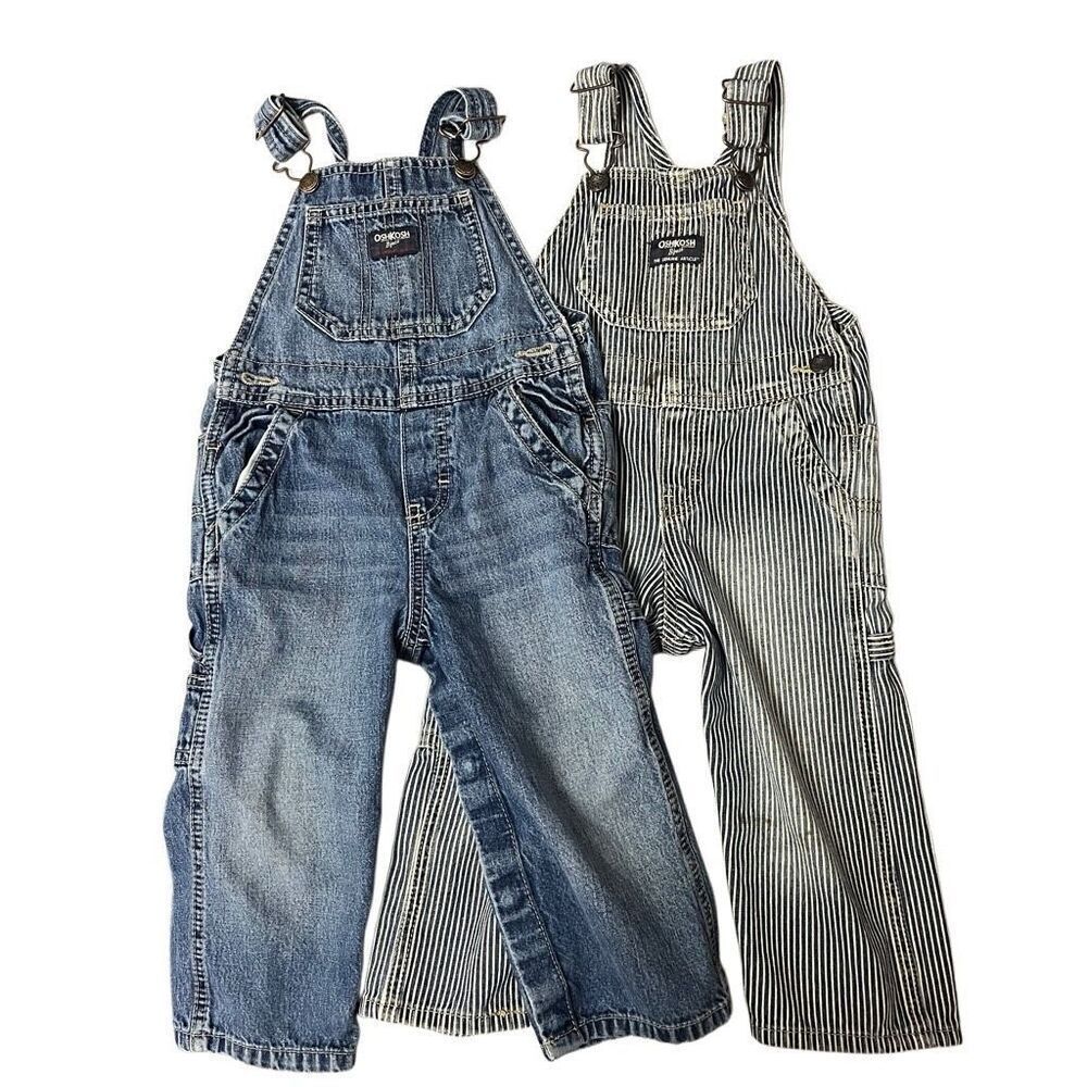 Oshkosh Play Quality Overalls x 2 Size 24 Months